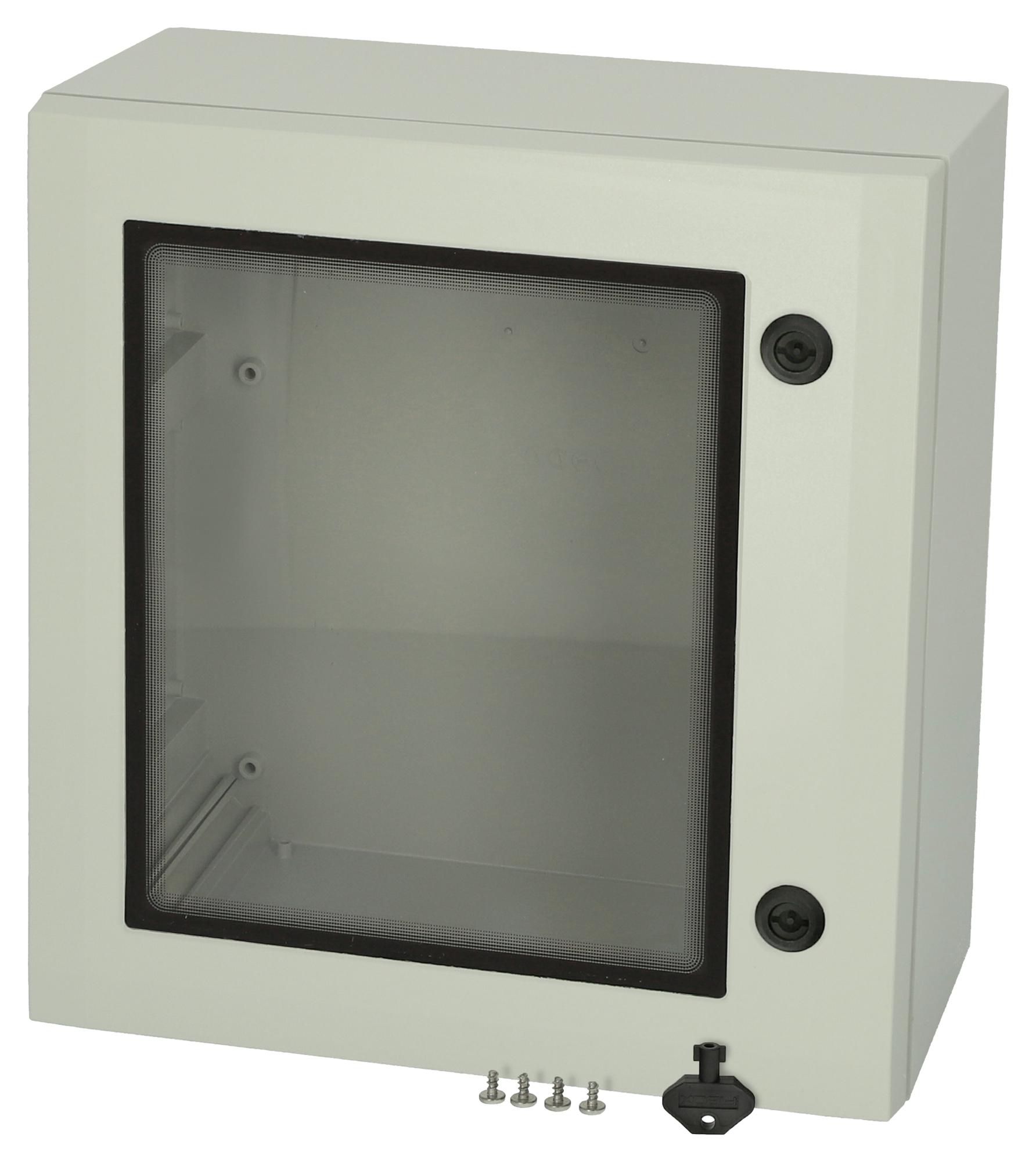 Fibox Arca 505021W No Mp Enclosure, 500Mm X 500Mm X 210Mm, Lock