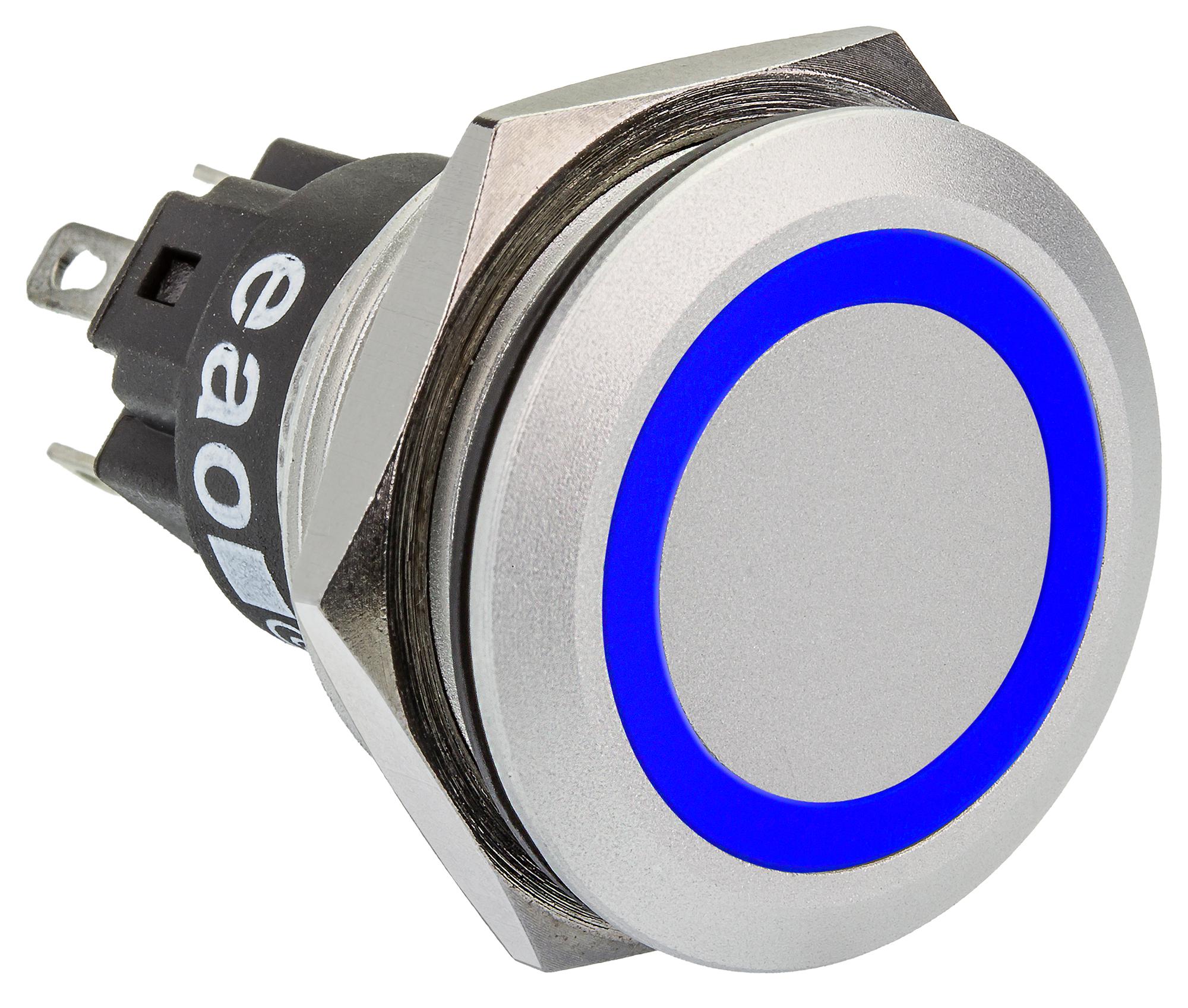 Eao 82-6551.0123 Led Panel Indicator, Blue, 22Mm, 12V