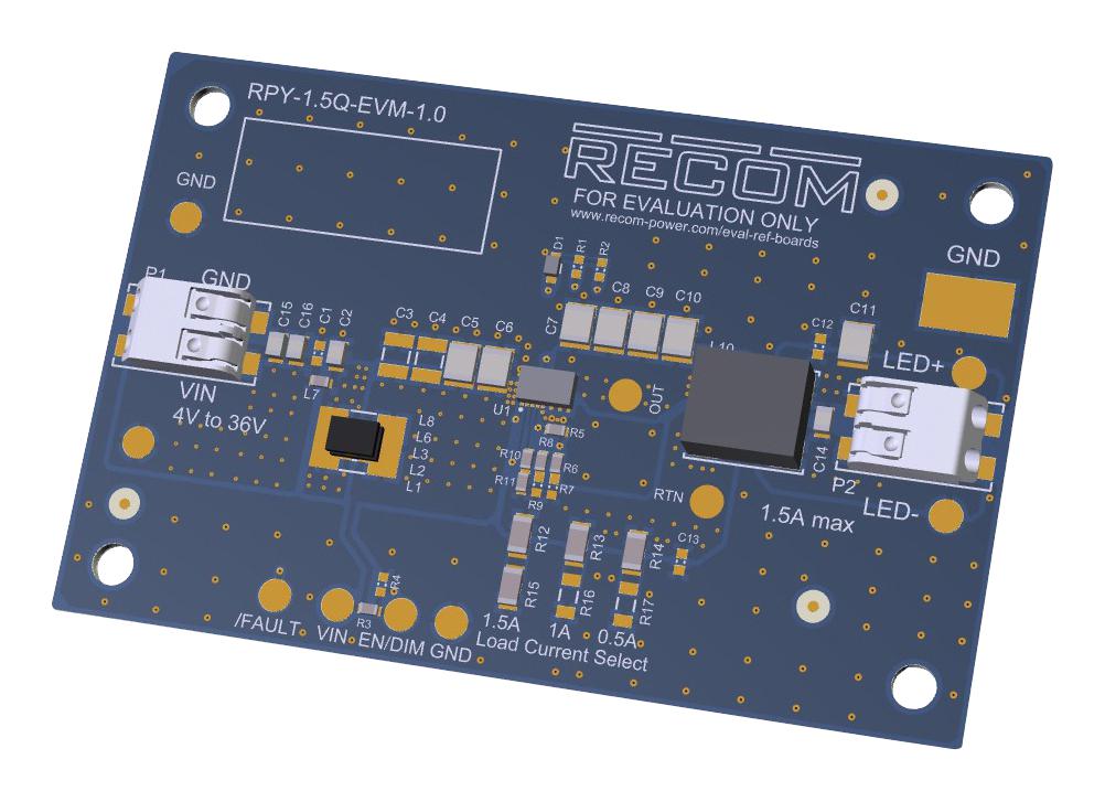 Recom Power Rpx-1.5Q-Evm-1 Evaluation Module, Dc/dc Buck Converter