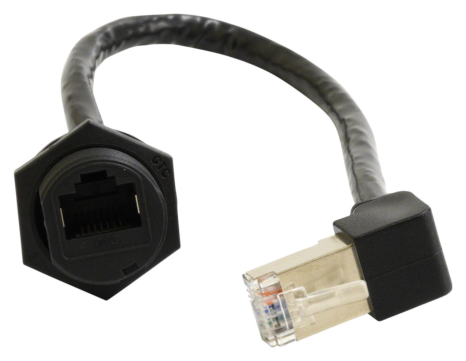 Multicomp Pro Mp009793 Enet Cable, Cat6 Rj45 Jack-R/a Plug/0.2M