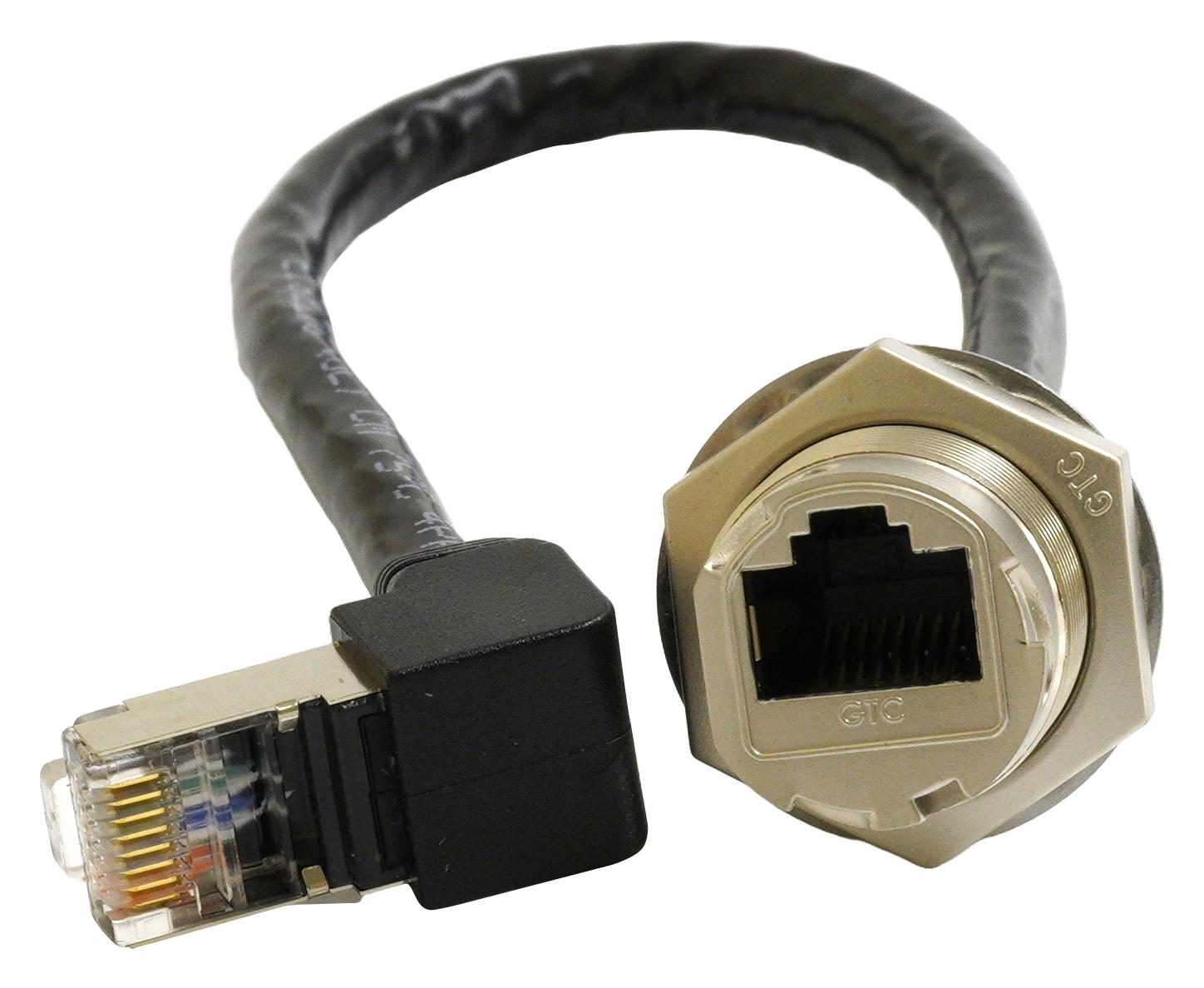 Multicomp Pro Mp009801 Enet Cable, C3 Rj45 Rcpt-R/a Plug, 200Mm