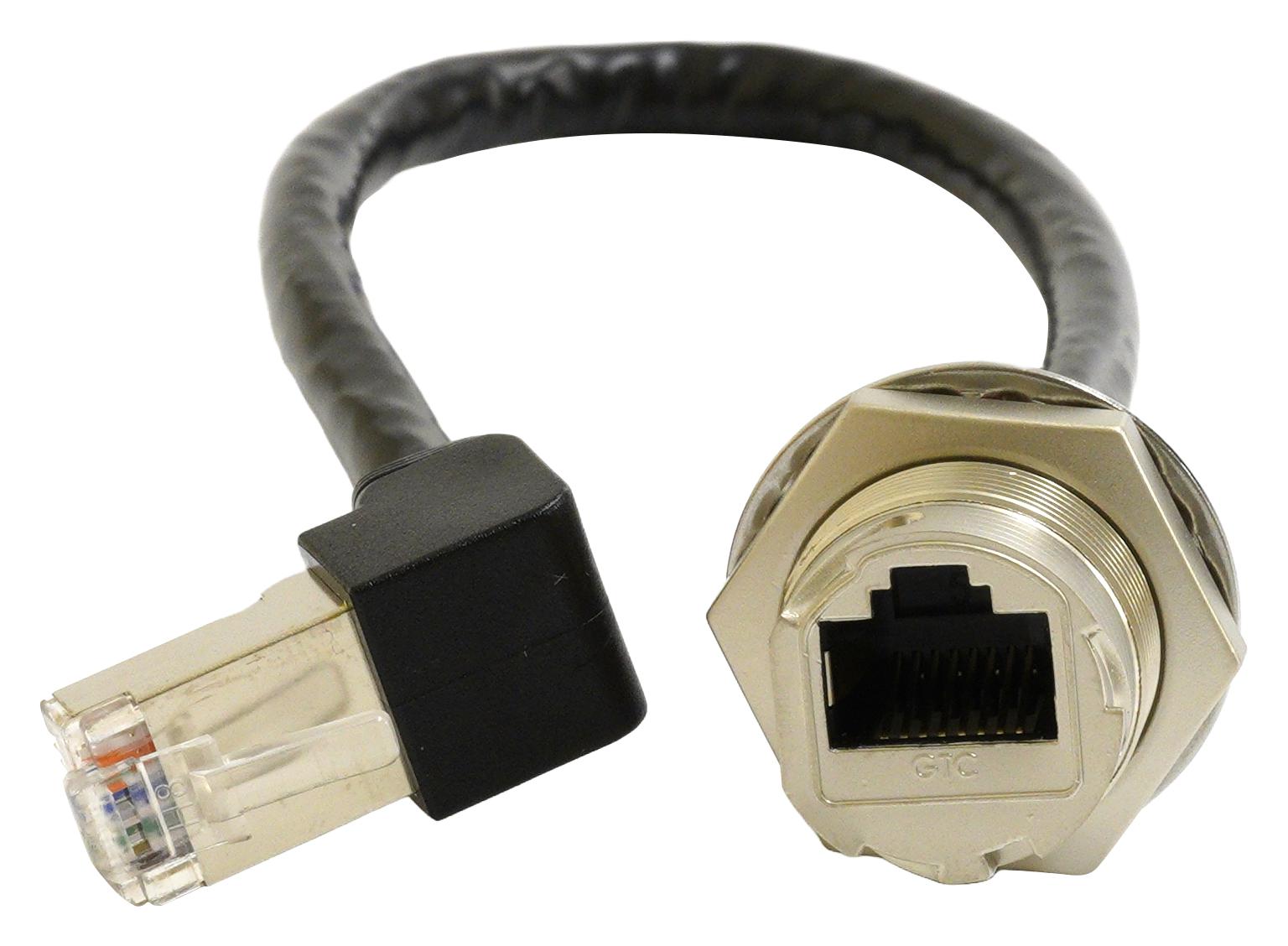 Multicomp Pro Mp009802 Enet Cable, C3 Rj45 Rcpt-R/a Plug, 200Mm