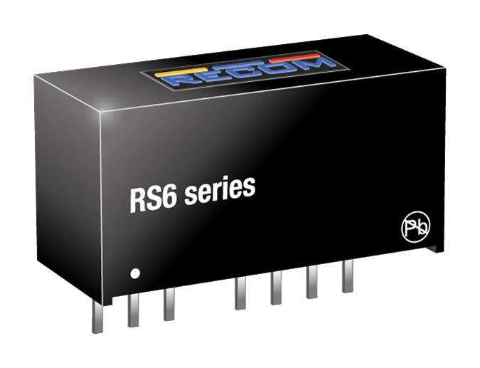 Recom Power Rs6-2412S Dc-Dc Converter, 12V, 0.5A