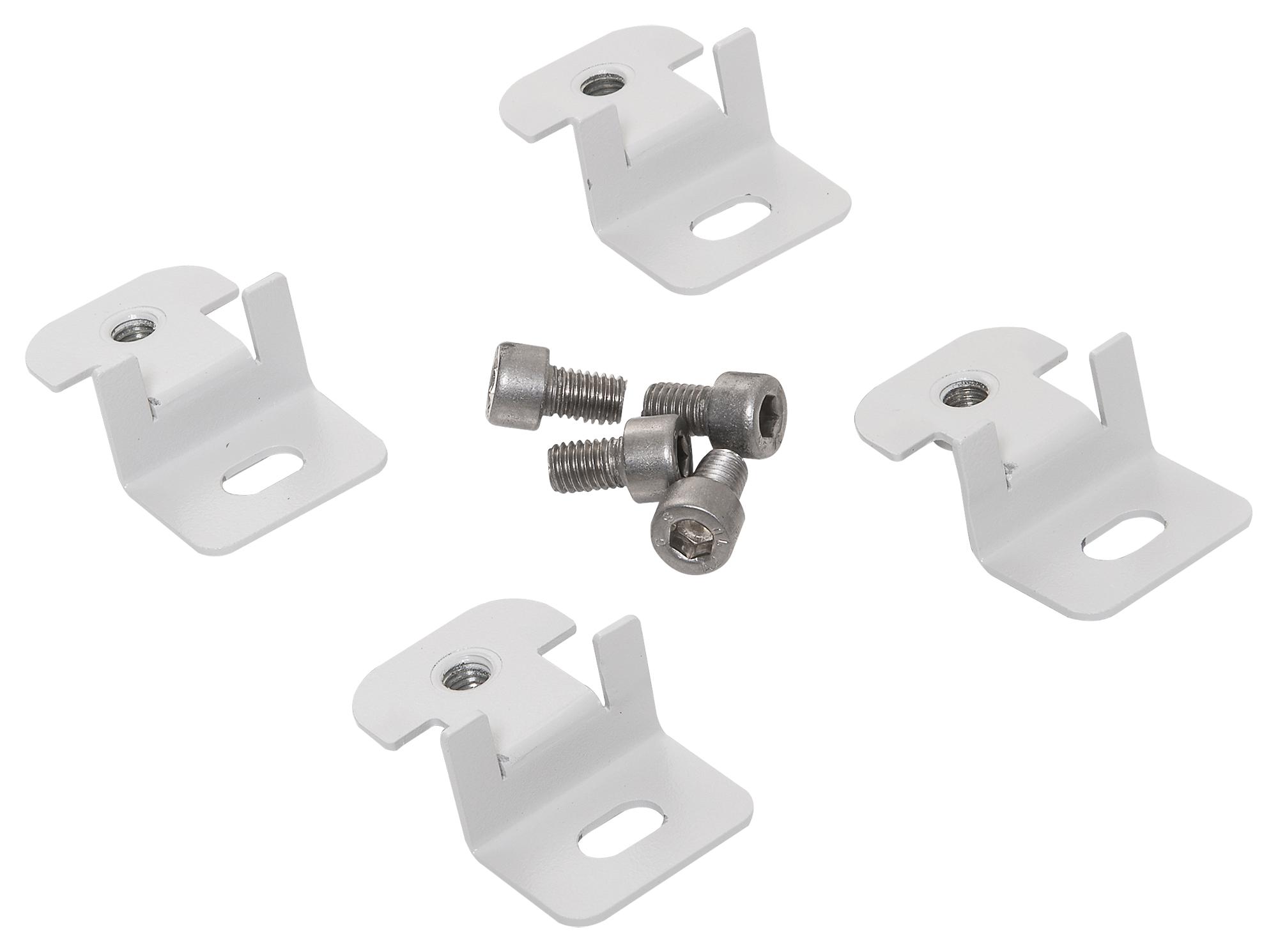 Fibox Wmk Arca 10 Mid Wall Mounting Lugs Set, Plastic