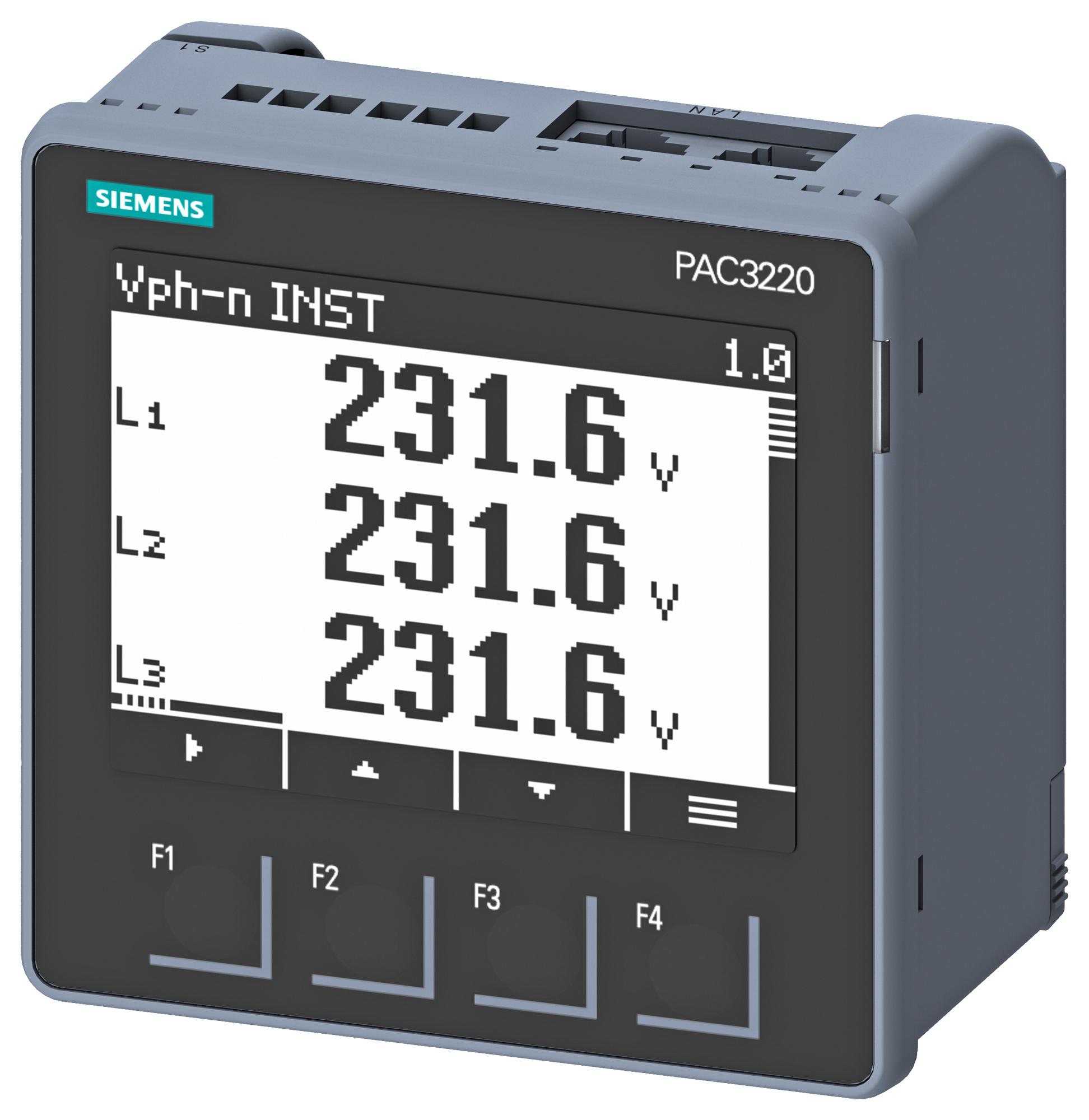 Siemens 7Km3220-0Ba01-1Da0. Panel Display, Digital, 100V-250V