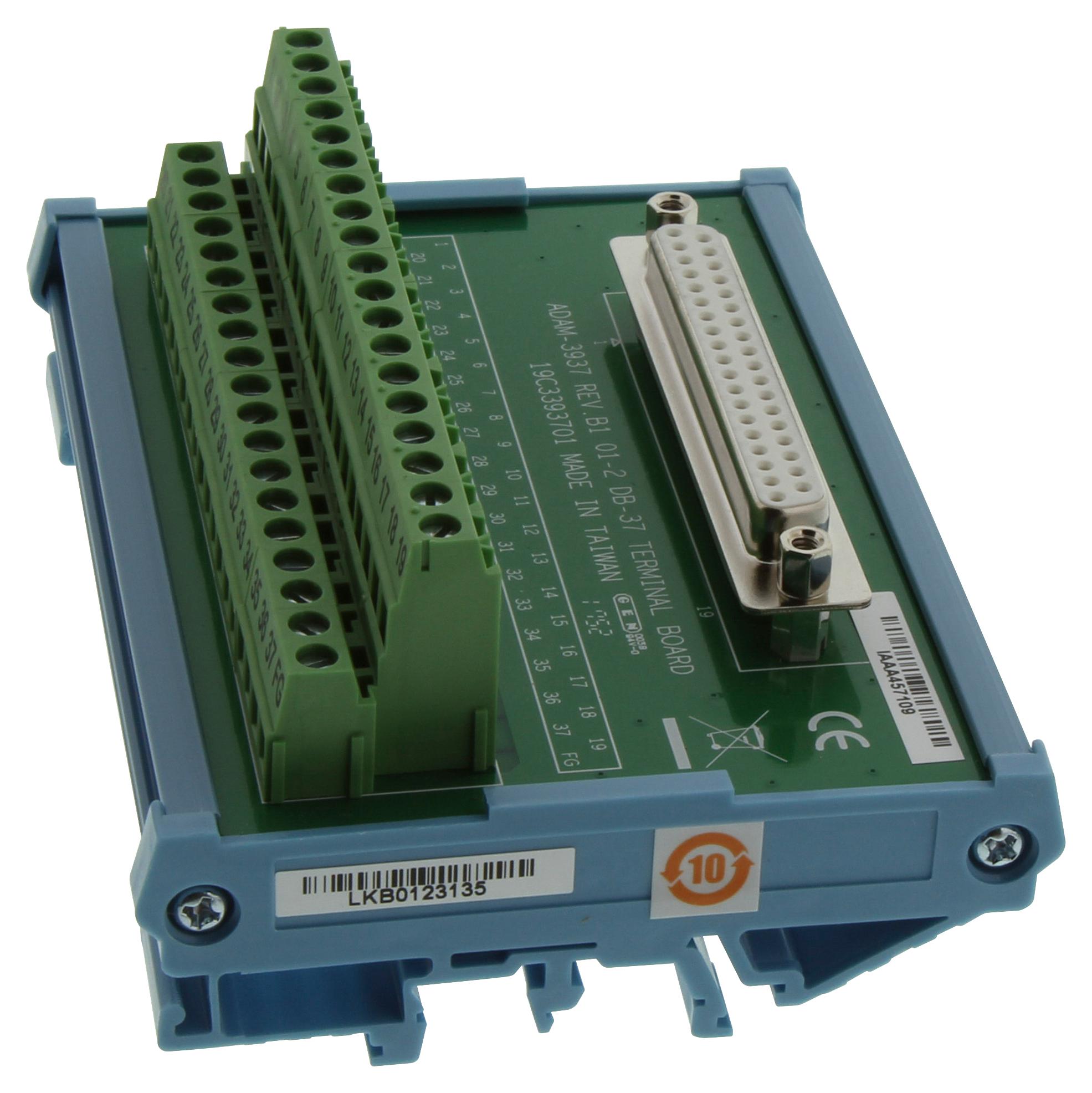 Advantech Adam-3937-Be Interface Module, 37P D-Sub Rcpt-Tb