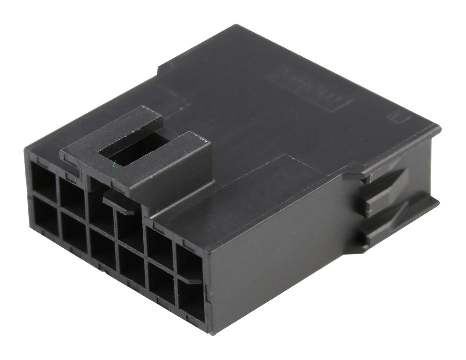 Molex 201444-1112 Nano-Fit Plug Hsg Dr 12Ckt  Blk