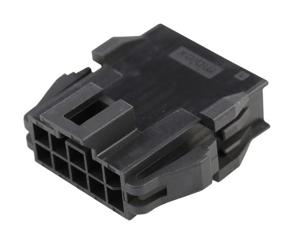 Molex 201444-1210 Nano-Fit Plug Hsg Dr 10Ckt  Panel Blk