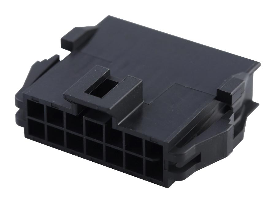 Molex 201444-1214 Nano-Fit Plug Hsg Dr 14Ckt  Panel Blk