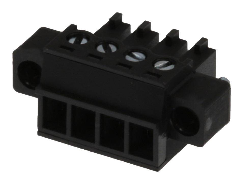 Molex 39514-0004 3.81Mm Euro Plug Ra Me Blk 4Ckt