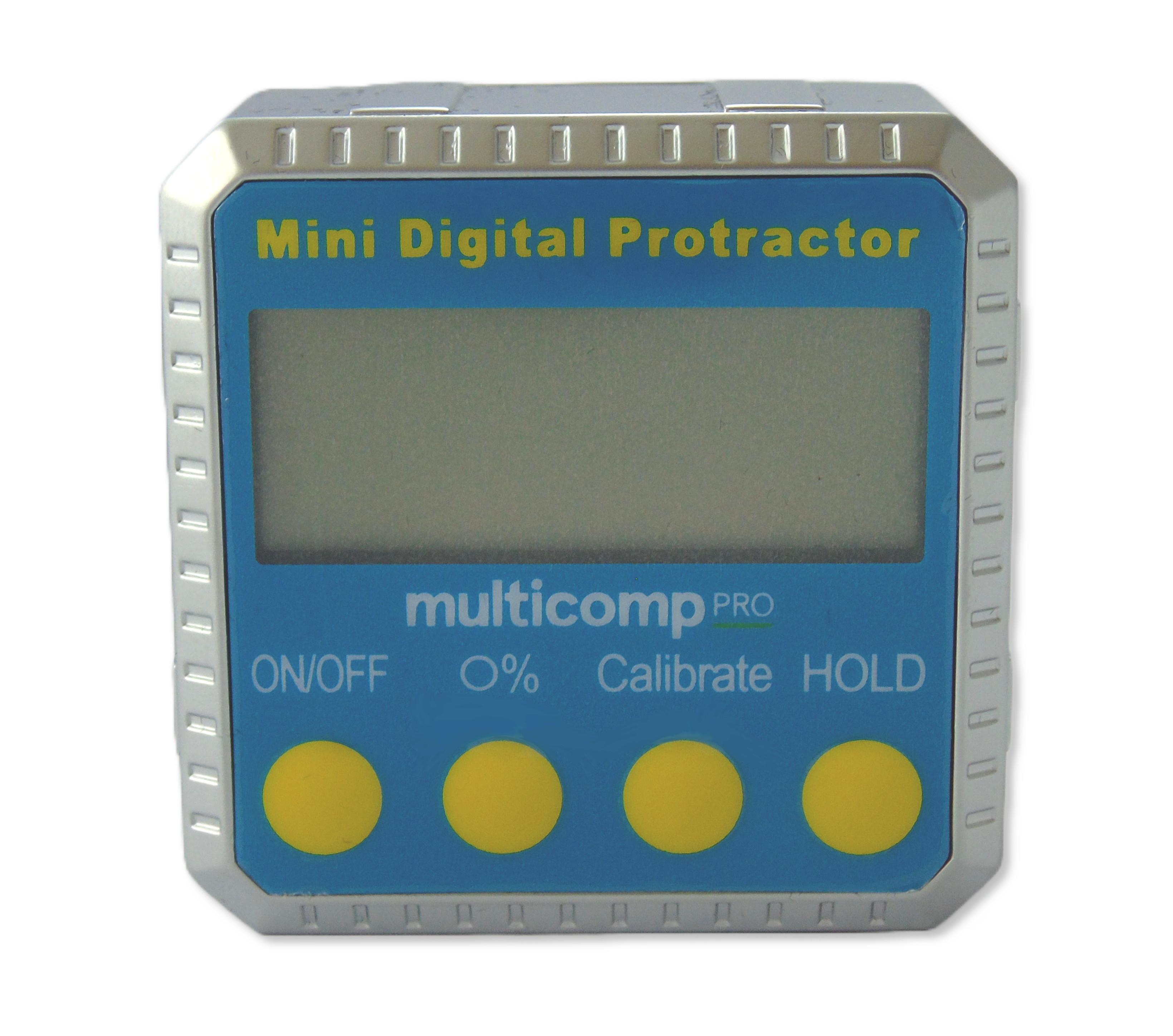 Multicomp Pro Mp010021 Mini Digital Protractor, 52Mm X 52Mm