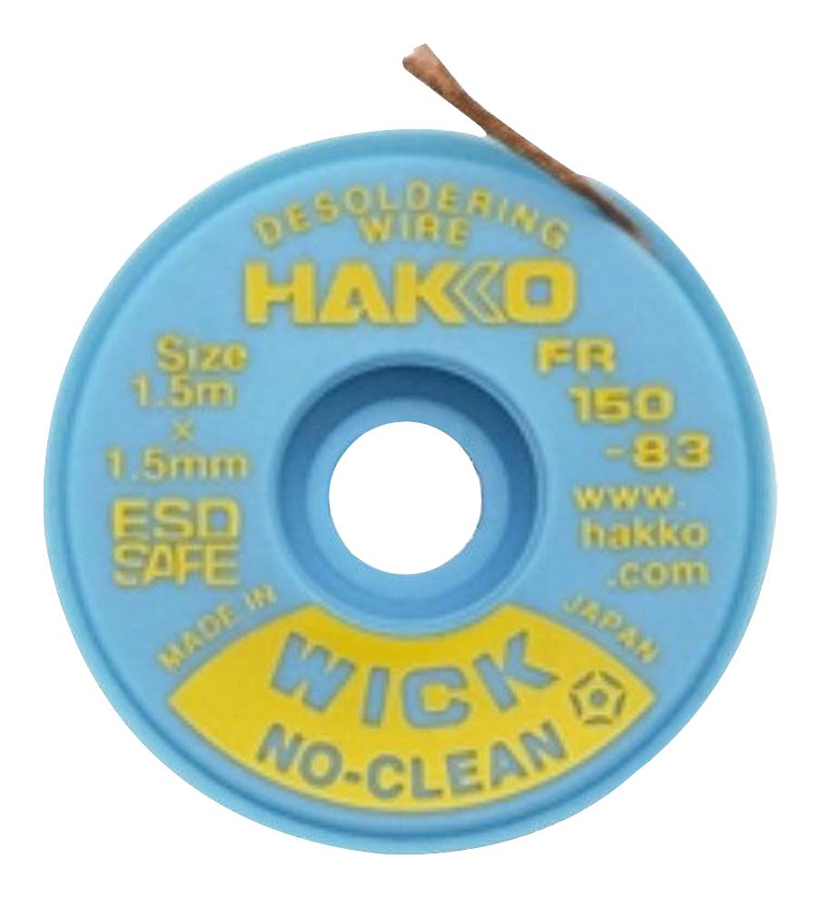 Hakko Fr150-83 Desoldering Braid, 1.5M X 1.5Mm