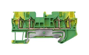 Siemens 8Wh2004-0Ce07 Terminal Block, Din Rail, Pe, 28-16Awg