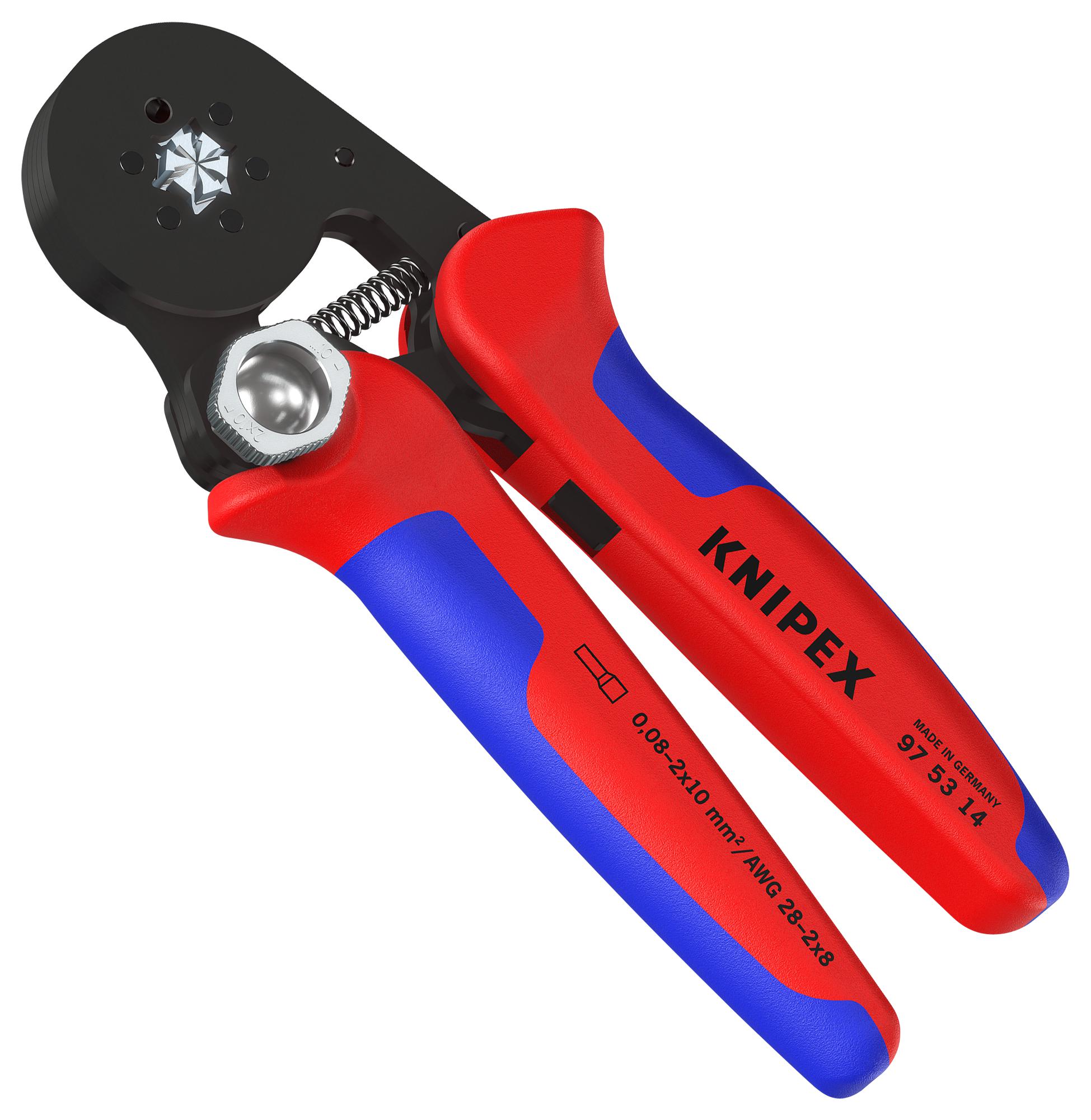 Knipex 97 53 14 Sb Crimp Tool, Ratchet, 28-8Awg, Ferrule