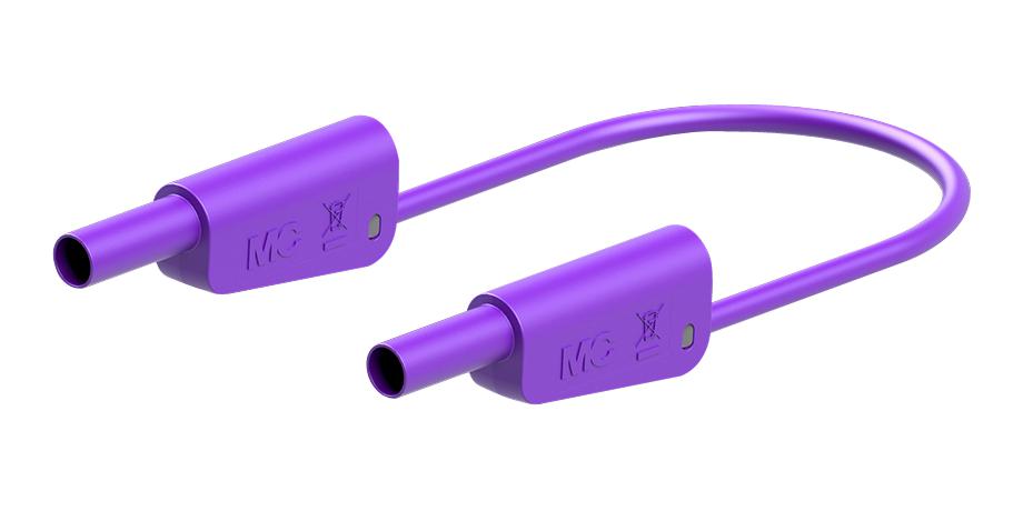 Staubli 66.2014-20026 Stackable 4Mm Banana Plug, Violet, 2M