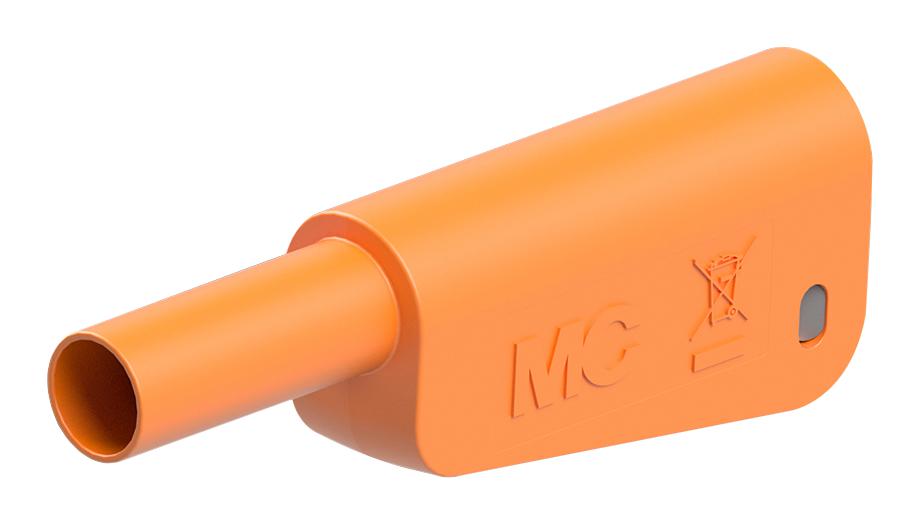 Staubli 66.2022-30 Banana Connector, Orange, Plug, 32A