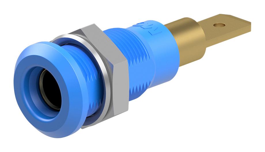 Staubli 64.3040-23 Banana Connector, Blue, Socket, 25A