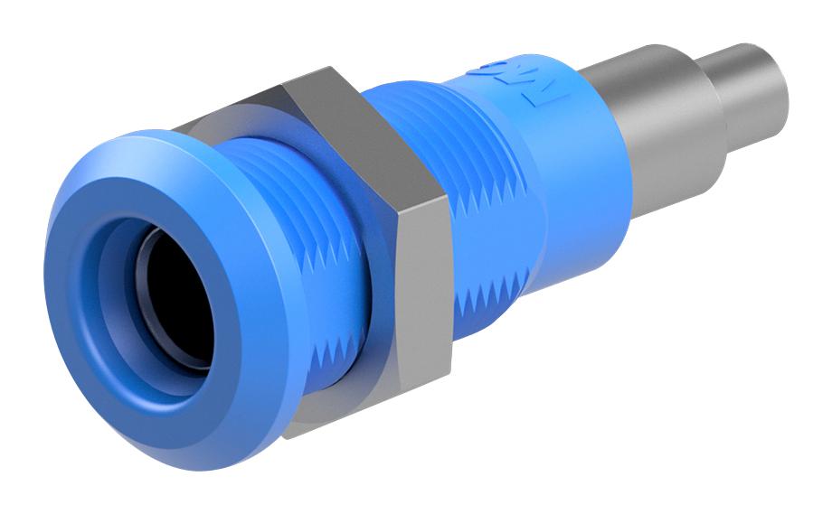 Staubli 64.3042-23 Banana Connector, Blue, Socket, 25A