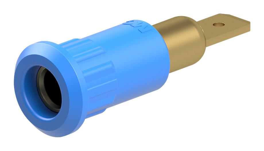 Staubli 64.3010-23 Banana Connector, Blue, Socket, 25A