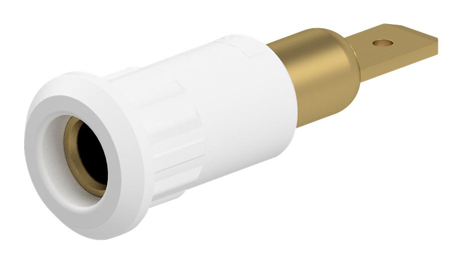 Staubli 64.3010-29 Banana Connector, White, Socket, 25A