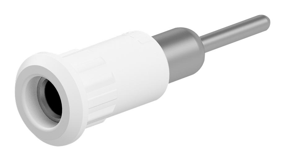 Staubli 64.3011-29 Banana Connector, White, Socket, 25A