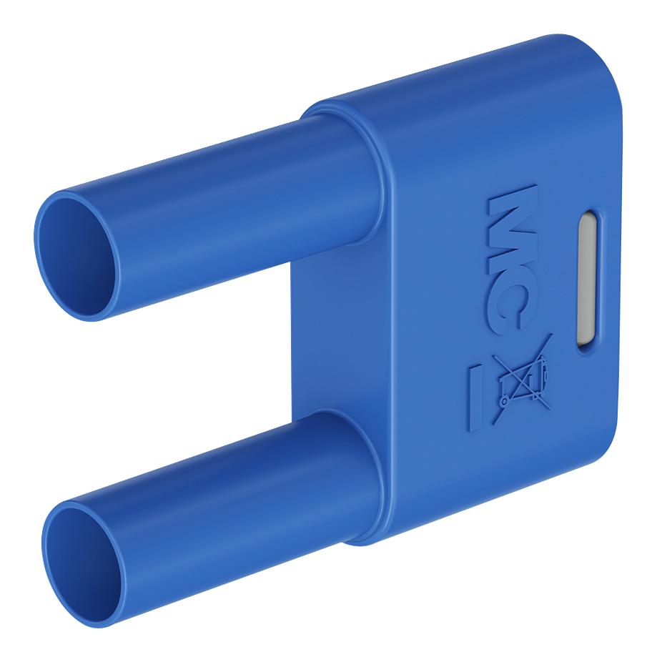 Staubli 66.4012-23 Banana Connector, Blue, Plug, 32A