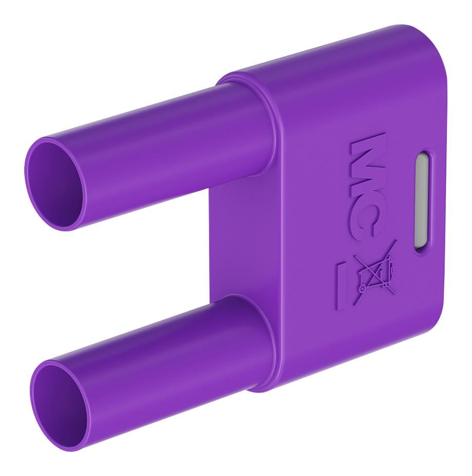 Staubli 66.4012-26 Banana Connector, Violet, Plug, 32A