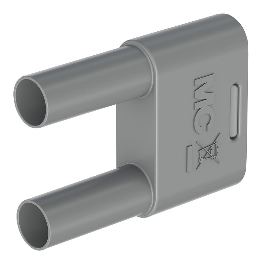 Staubli 66.4012-28 Banana Connector, Grey, Plug, 32A