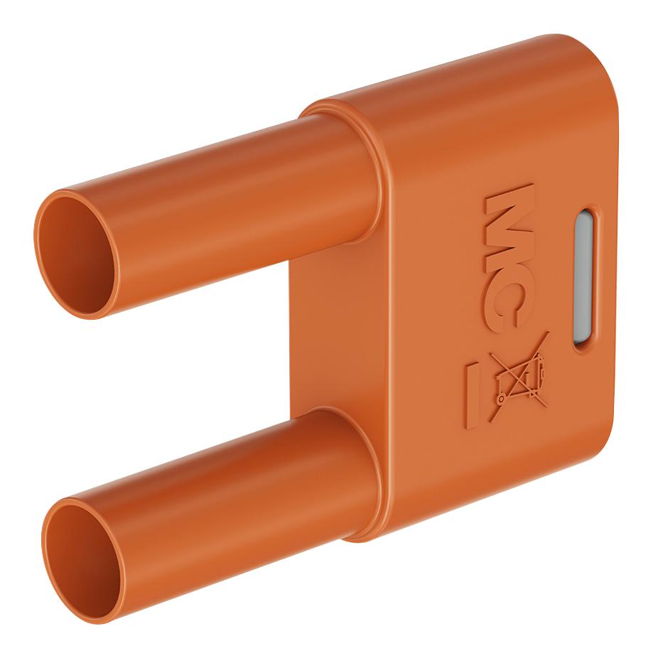 Staubli 66.4012-30 Banana Connector, Orange, Plug, 32A