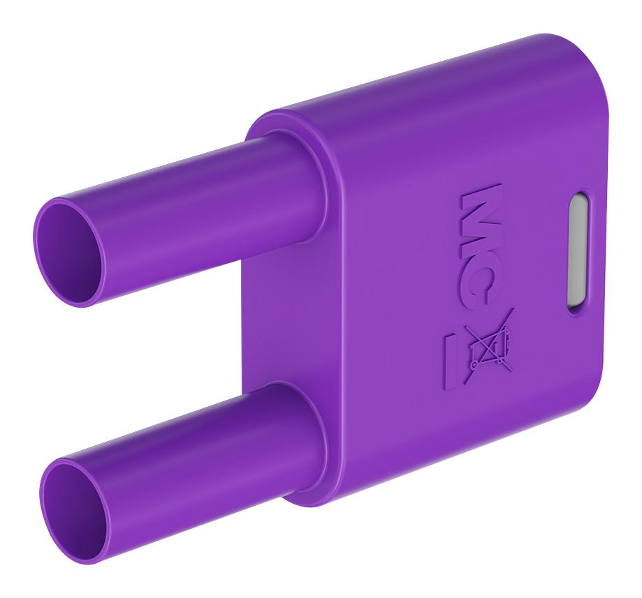 Staubli 66.4010-26 Banana Connector, Violet, Plug, 32A