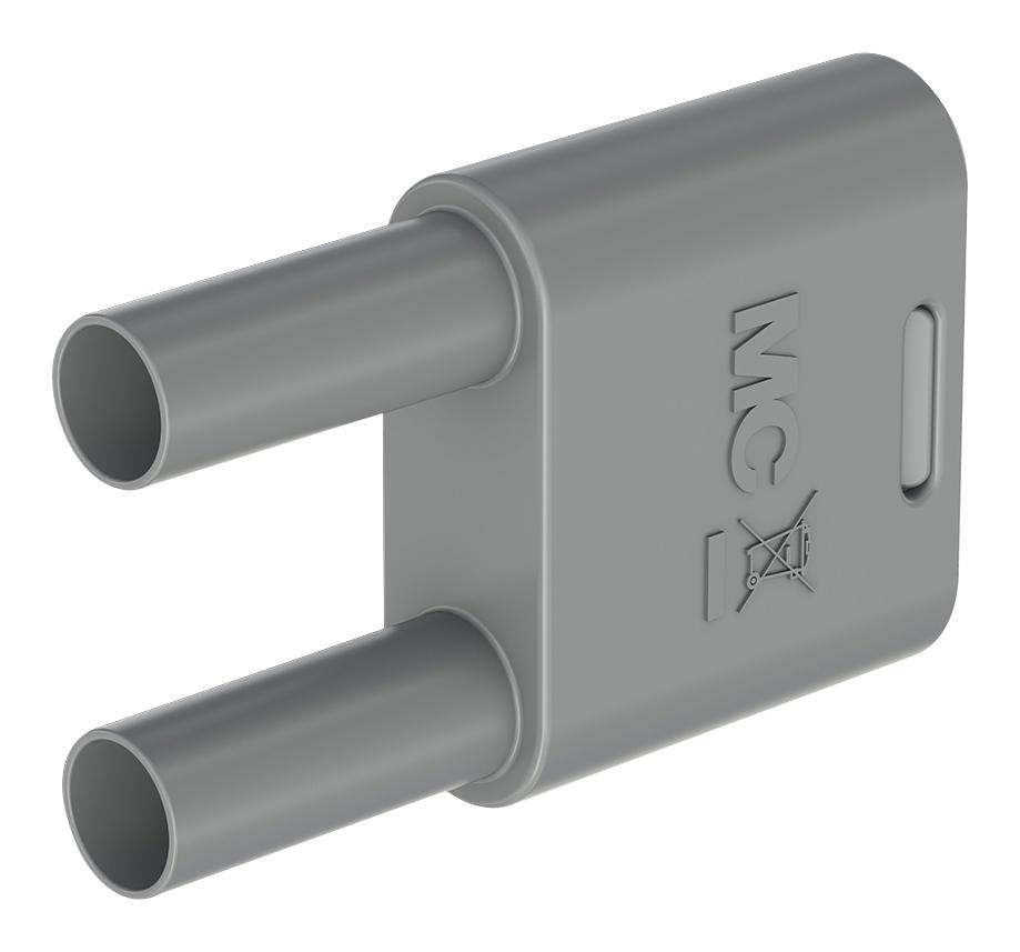 Staubli 66.4010-28 Banana Connector, Grey, Plug, 32A