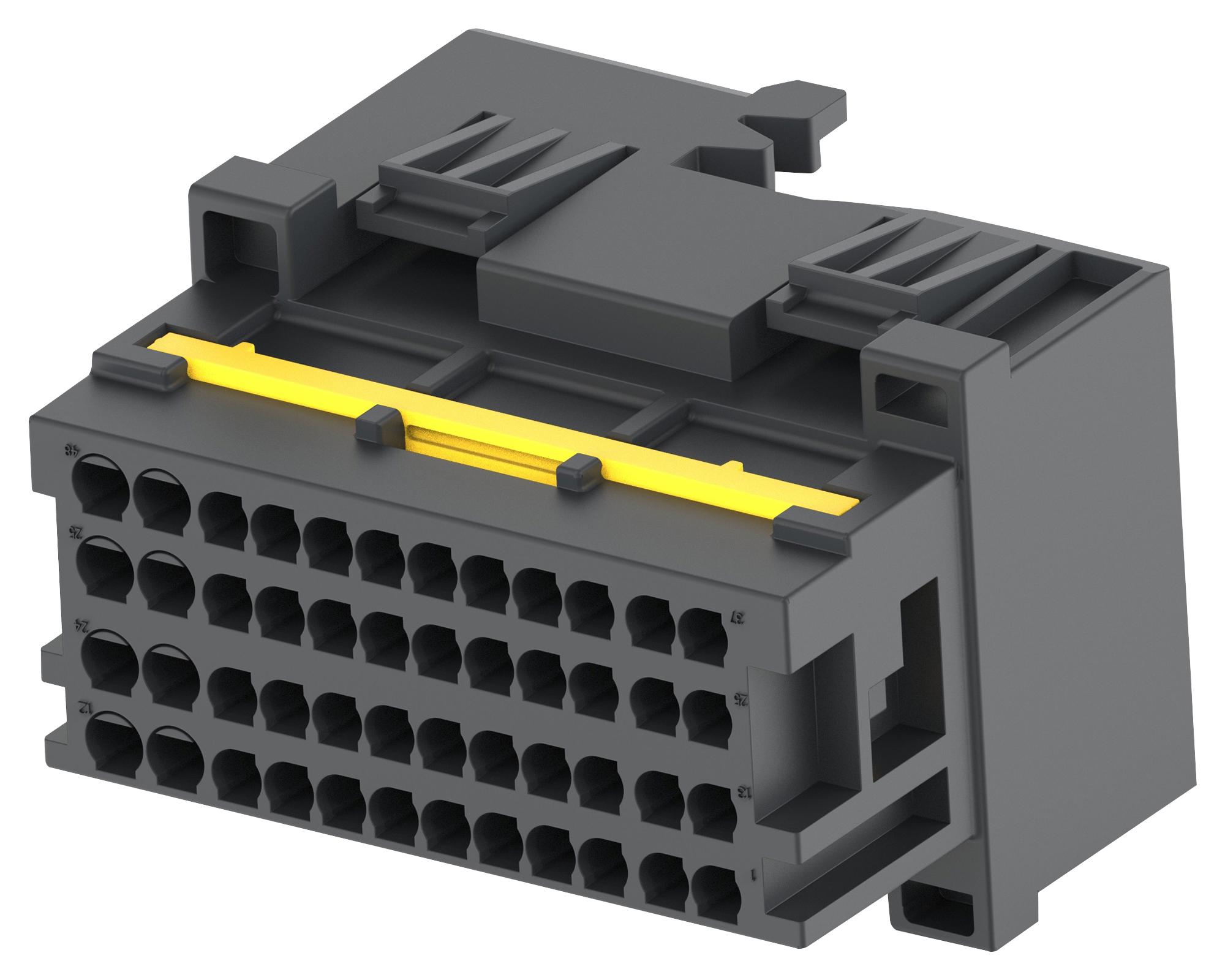 Amp - Te Connectivity 2366066-1 Conn, Tab Housing, 48Pos, 24V, Pbt+Gf30