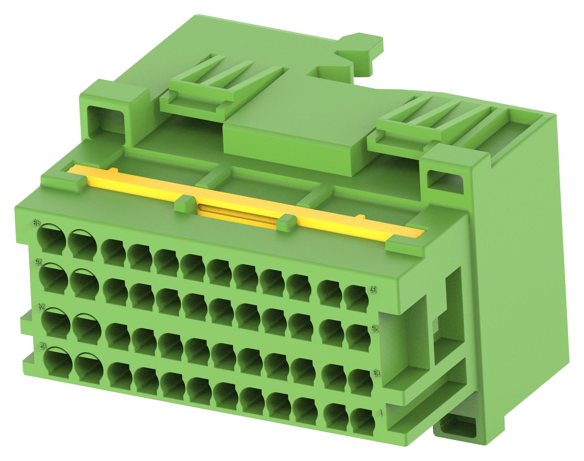 Amp - Te Connectivity 2366066-3 Conn, Tab Housing, 48Pos, 24V, Pa6+Gf15