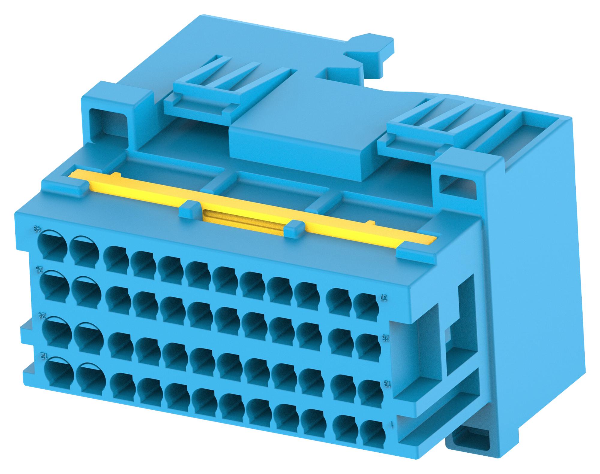 Amp - Te Connectivity 2366066-4 Conn, Tab Housing, 48Pos, 24V, Pa6+Gf15