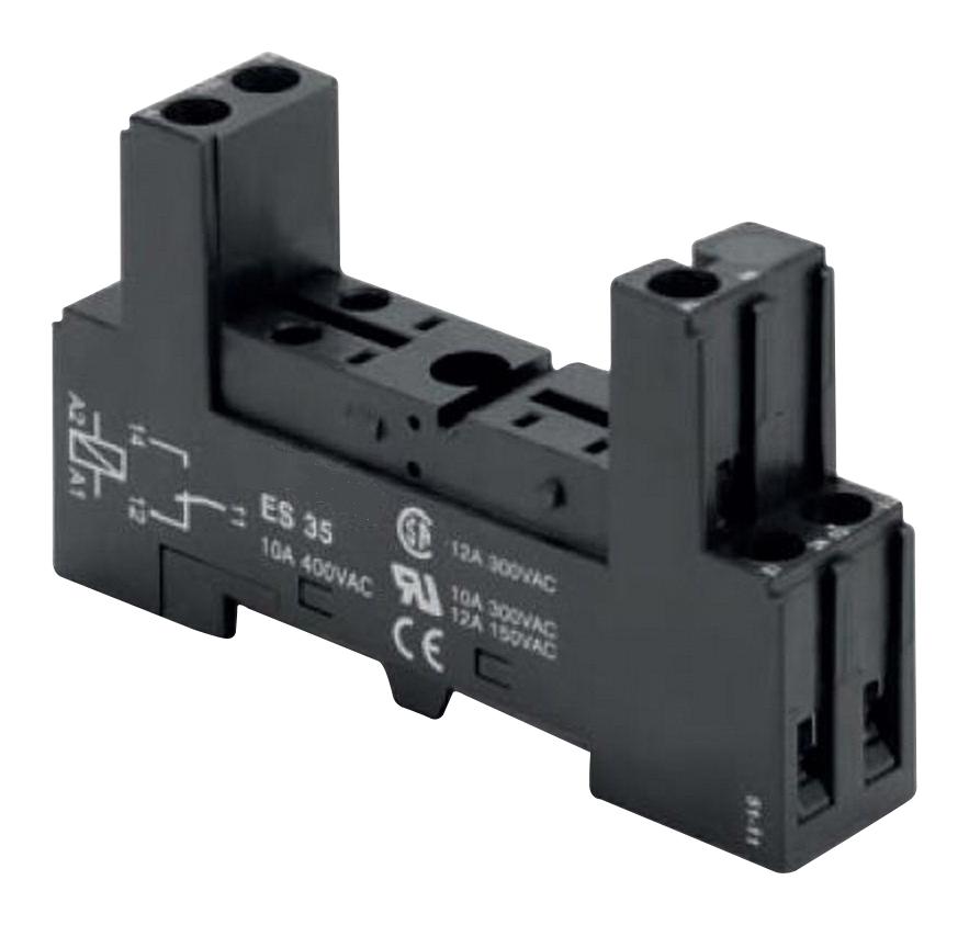 Omron Industrial Automation Pes-35 Relay Socket, 5 Pin, 12A, 300V, Din Rail