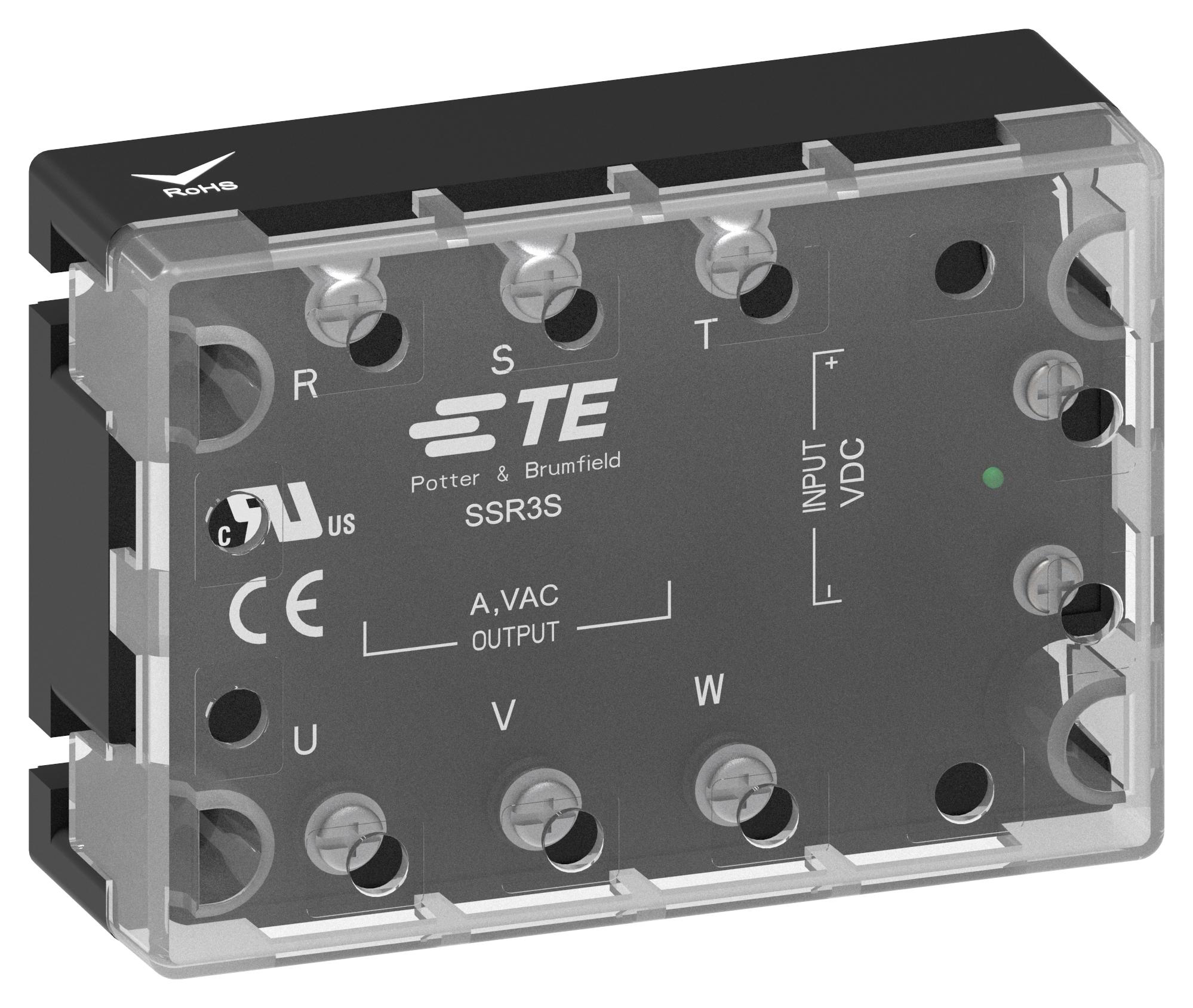 Potter&brumfield - Te Connectivity Ssr3Tr-480D25. Solid State Relay, 25A, 50-480Vac, Panel