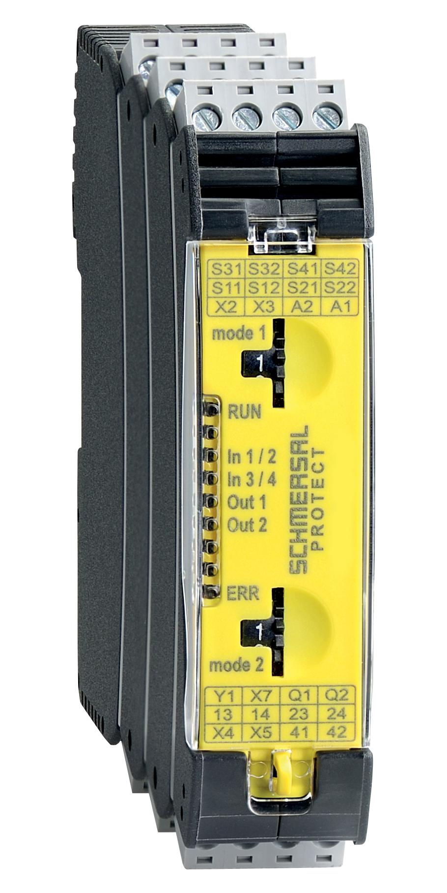 Schmersal 103007221 Safety Relay, Dpst-Nc/spst-No, 24Vdc