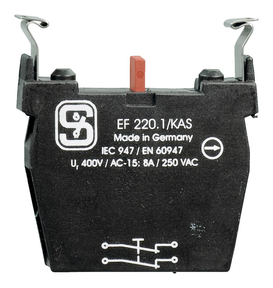 Schmersal 101023927 Contact Block, 2 Pole, 8A, 230Vac