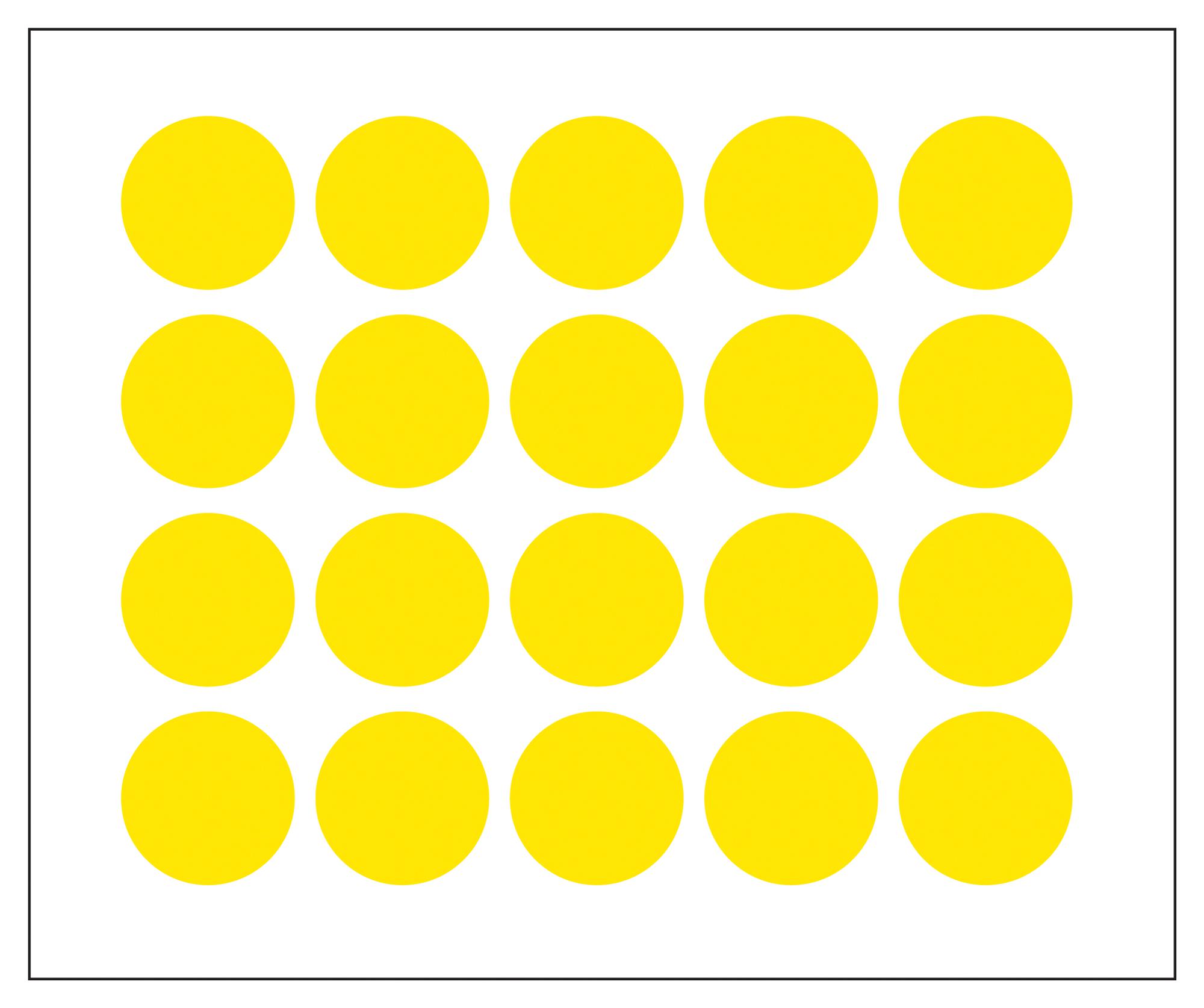 Multicomp Pro Mp010420 Label, Paper, Yellow, 25Mm