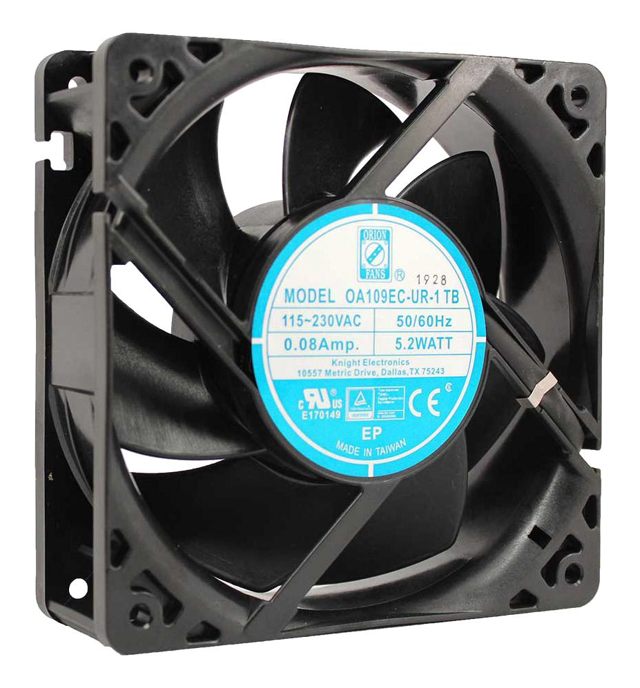 Orion Fans Oa109Ec-Ur-1Tb Ac Fan, Ball, 120Mm, 3200Rpm, 115V/230V