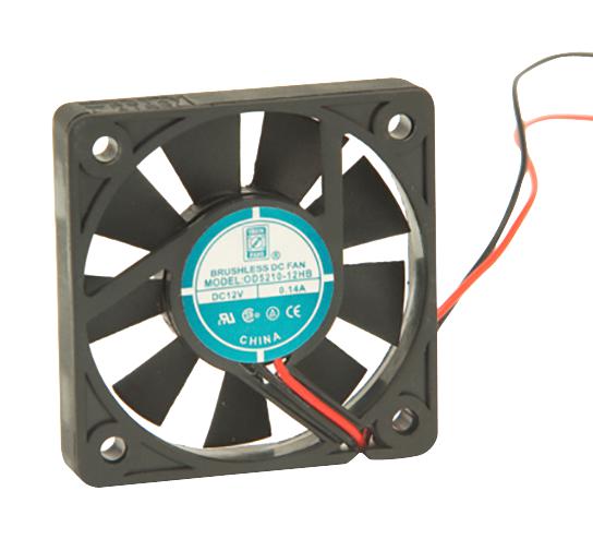 Orion Fans Od5210-12Hb Dc Axial Fan, Ball, 12Cfm, 0.14A, 12V