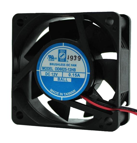 Orion Fans Od6025-24Hhb Dc Axial Fan, Ball, 32Cfm, 0.15A, 24V