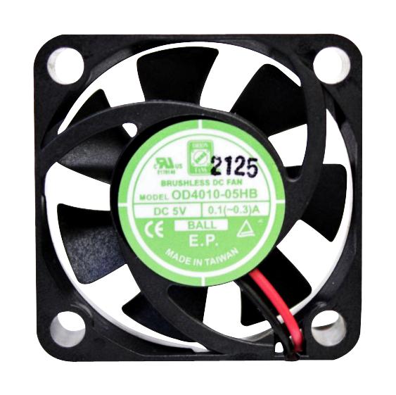 Orion Fans Od4010-24Hb02A Dc Axial Fan, Ball, 9.2Cfm, 0.08A, 24V