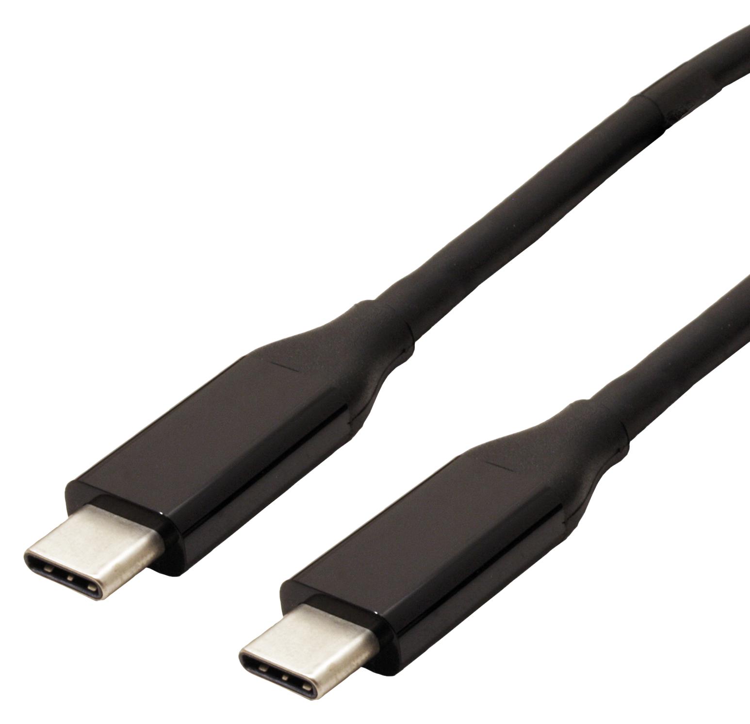 Multicomp Pro Mp010448 Usb Cable, 4.0 Gen 3, Typ C-C Plug, 0.5M