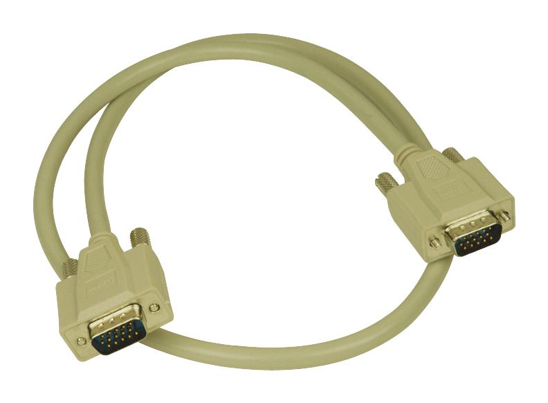 L-Com Chd15Mm-2.5 Cable Assy, 15P D-Sub Plug-Plug, 762Mm