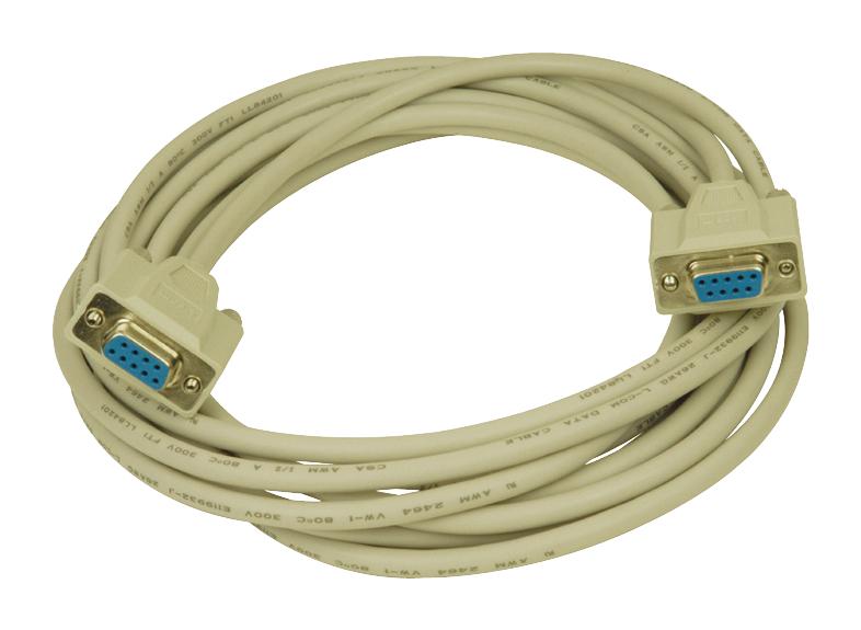 L-Com Crmn9Ff-15 Cable Assy, 9P D-Sub Rcpt-Rcpt, 4.6M