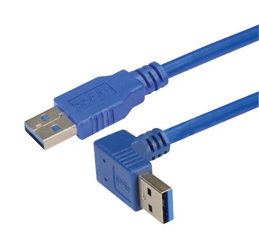 L-Com Ca3A-90Da-03M Usb Cable, 3.0, A Plug-A Plug, 300Mm