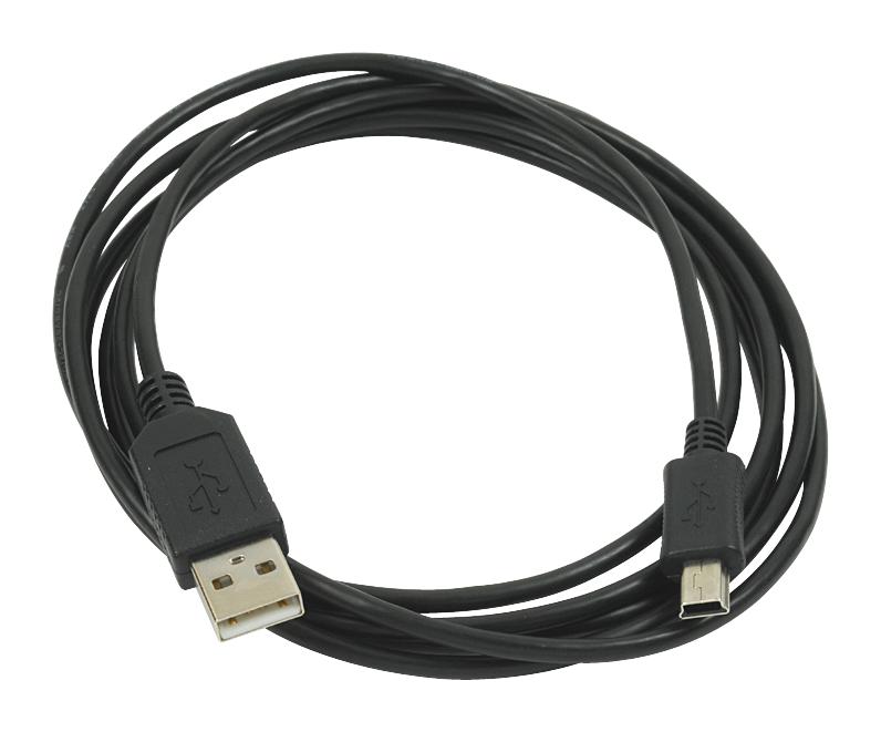 L-Com Csmuamb5-2M Usb Cable, 2.0, A Plug-Mini B Plug, 2M