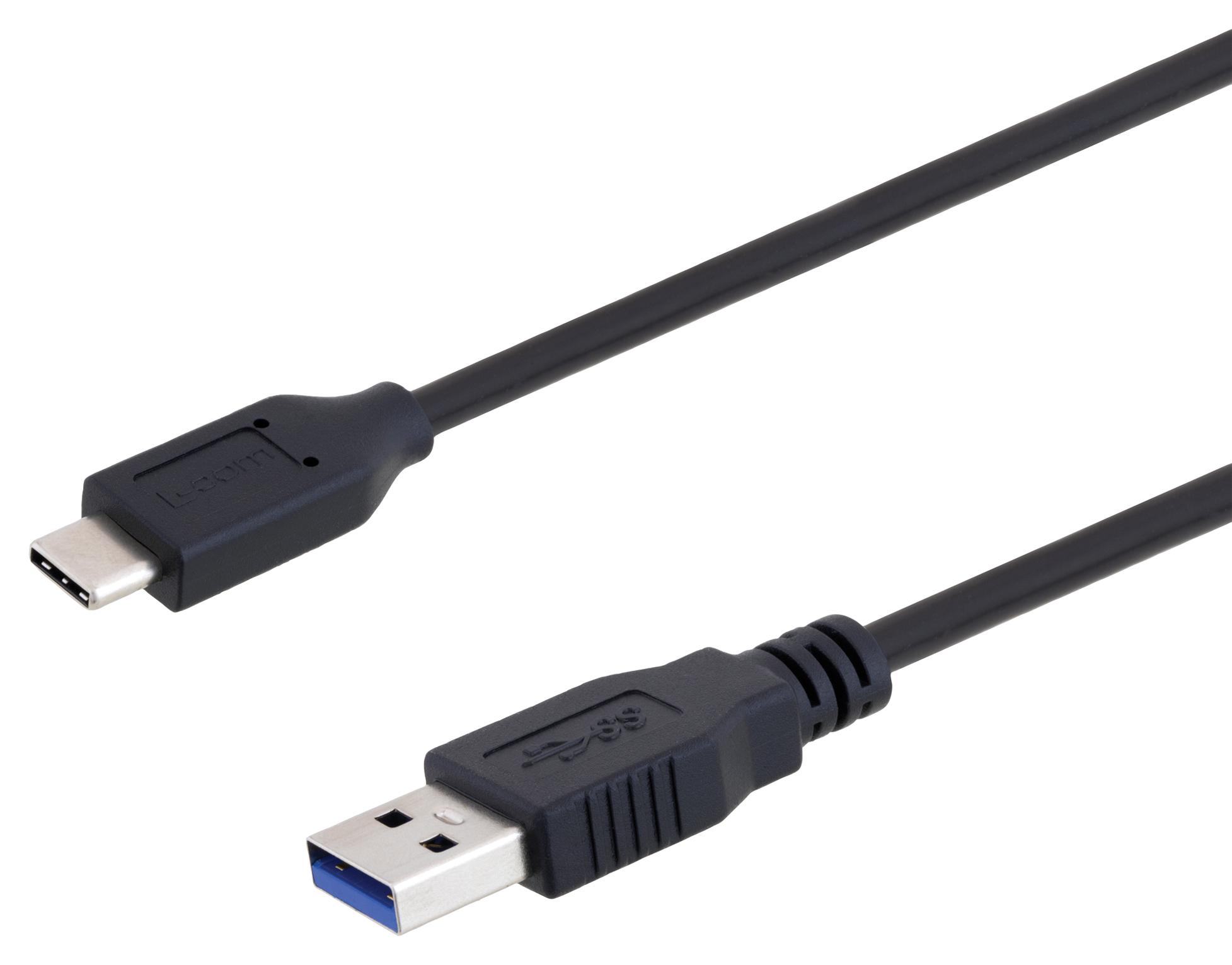 L-Com U3A00015-03M Usb Cable, 3.0, A Plug-C Plug, 300Mm