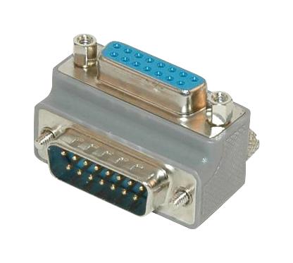 L-Com Dg9015Mf3 D Sub Adapter, 15Pos, Plug-Receptacle